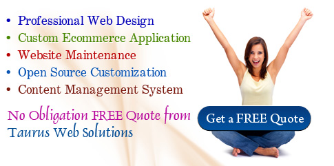 No Obligation FREE Quote from Taurus Web Solutions